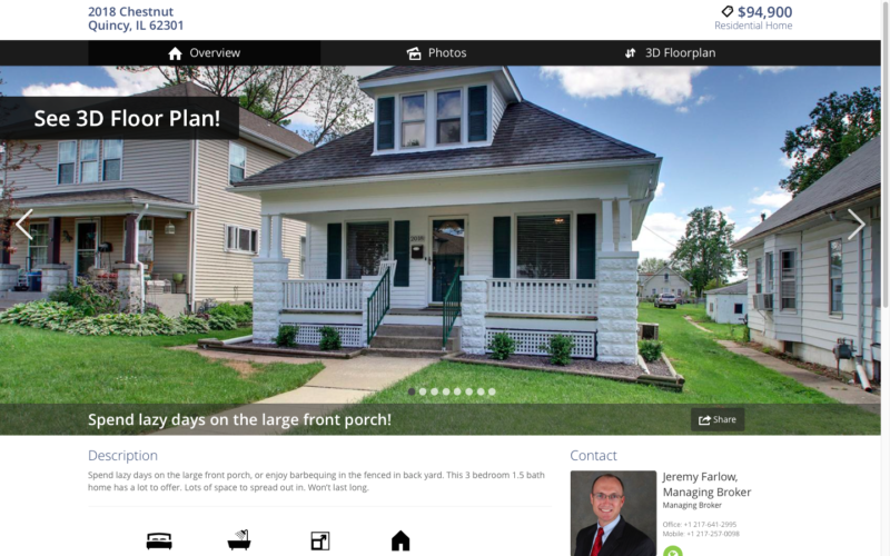 2018 Chestnut Quincy, IL 3D Virtual Tour