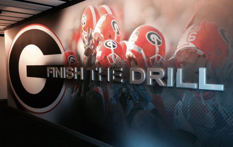 Photo courtesy of The official Twitter of the University of Georgia Bulldogs Finish The Drill